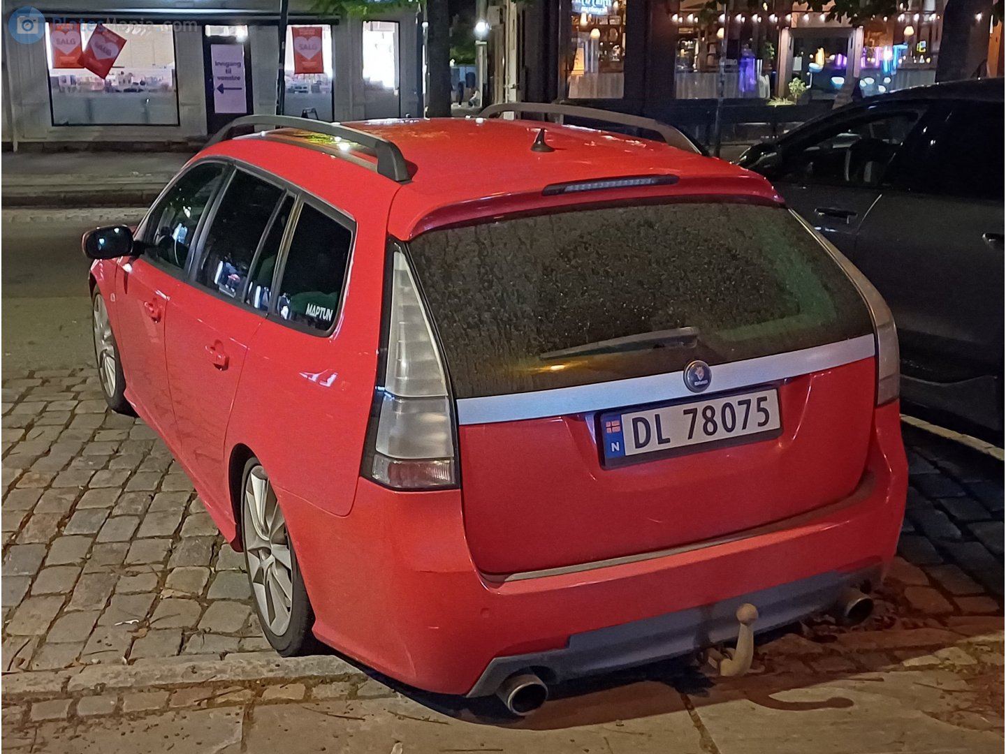 DL 78075, SAAB 9-3 2nd gen SportCombi Wagon (YS3F), facelift, 2007–2012