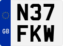 License plate of the United Kingdom, 1983 year system