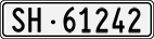 License plate of Switzerland, Cars