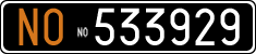 License plate of Italy, Cars (1927 year series)