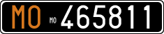 License plate of Italy, Cars (1927 year series)