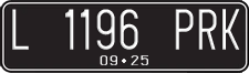 License plate of Indonesia, Regular plates