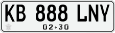 License plate of Indonesia, Regular plates