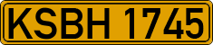 License plate of Kyrgyzstan, Foreign citizens and enterprises (1994)