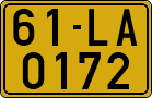 License plate of Vietnam, Specialty plates