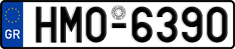 License plate of Greece, Cars
