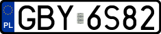 License plates of Poland, Regular car plates
