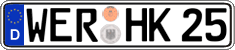 German license plate, Regular plates