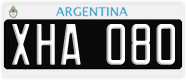 License plate of Argentina, Cars (1995, ABC 123)