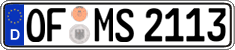 German license plate, Regular plates