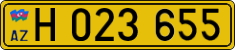 License plate of Azerbaijan, Foreign citizens and enterprises
