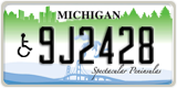 Michigan, Vehicles for disabled persons (1A2345)