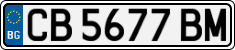 License plate of Bulgaria, Cars