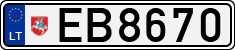 License plate of Lithuania, Electric vehicles