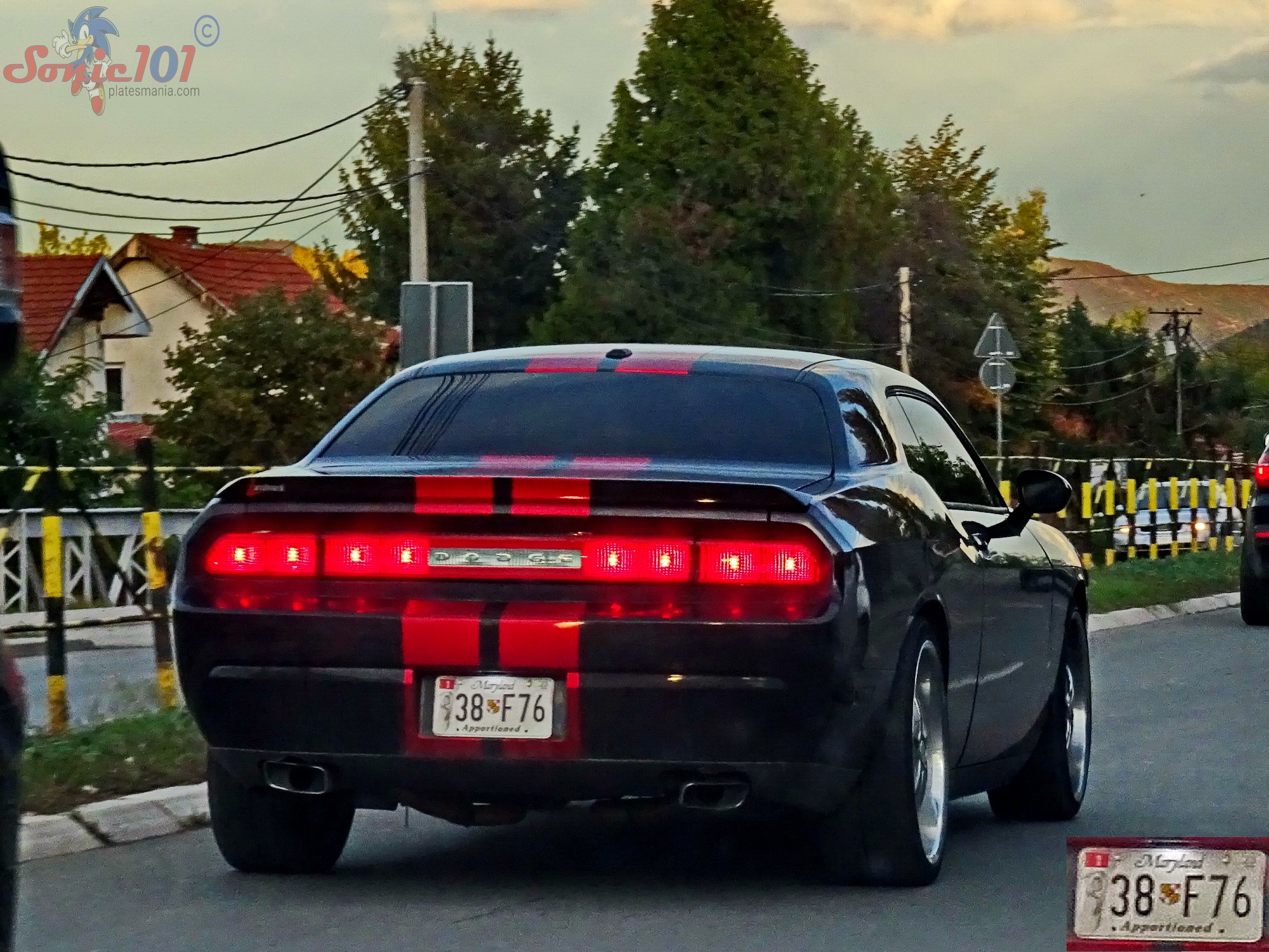 938 F76, License plate without vehicle 