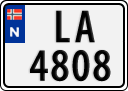 License plate of Norway, Trailers, motorcycles, special vehicles