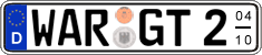German license plate, Seasonal plates