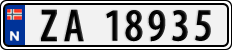 License plate of Norway, Cars