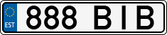 License plate of Estonia, Regular car plates