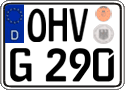 German license plate, Regular plates