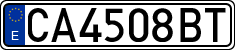 License plates of Spain, 1971 year series