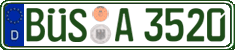 German license plate, Regular plates