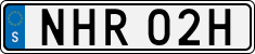 License plate of Sweden, Regular plates