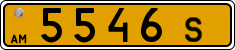 License plate of Armenia, Public transport