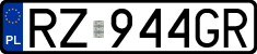 License plates of Poland, Regular car plates