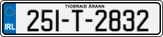 License plate of Ireland, Regular plates