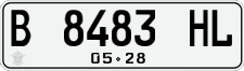 License plate of Indonesia, Regular plates
