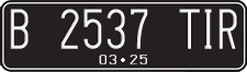License plate of Indonesia, Regular plates