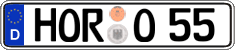 German license plate, Regular plates