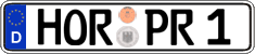 German license plate, Regular plates