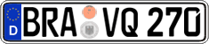 German license plate, Regular plates