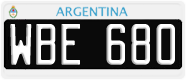 License plate of Argentina, Cars (1995, ABC 123)