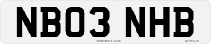 License plate of the United Kingdom, 2001 year system