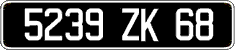 French license plate, FNI