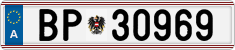 License plate of Austria, Official services and consulates