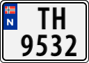 License plate of Norway, Trailers, motorcycles, special vehicles