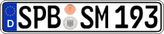 German license plate, Regular plates
