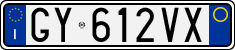 License plate of Italy, Cars (1994 year series)