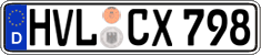 German license plate, Regular plates