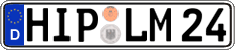 German license plate, Regular plates