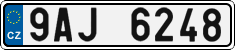 License plate of the Czech Republic, Cars (2001)