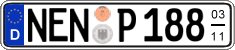 German license plate, Seasonal plates