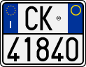 License plate of Italy, Motorcycles (1994 year series)