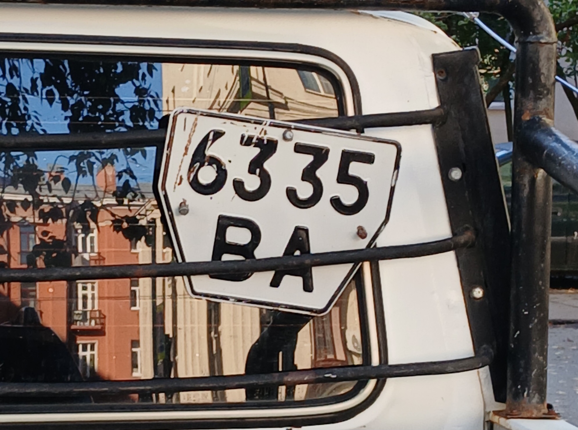 6335 ВА, License plate without vehicle 