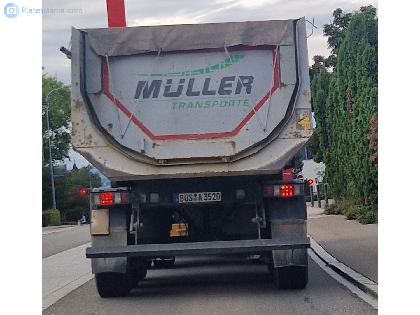 BÜS A 3520, Regular plates 