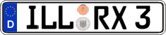 German license plate, Regular plates